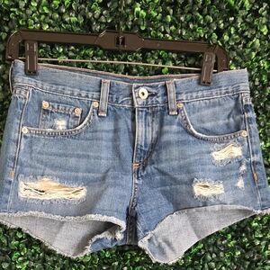 Rag & Bone Distressed Denim Shorts Pants 25